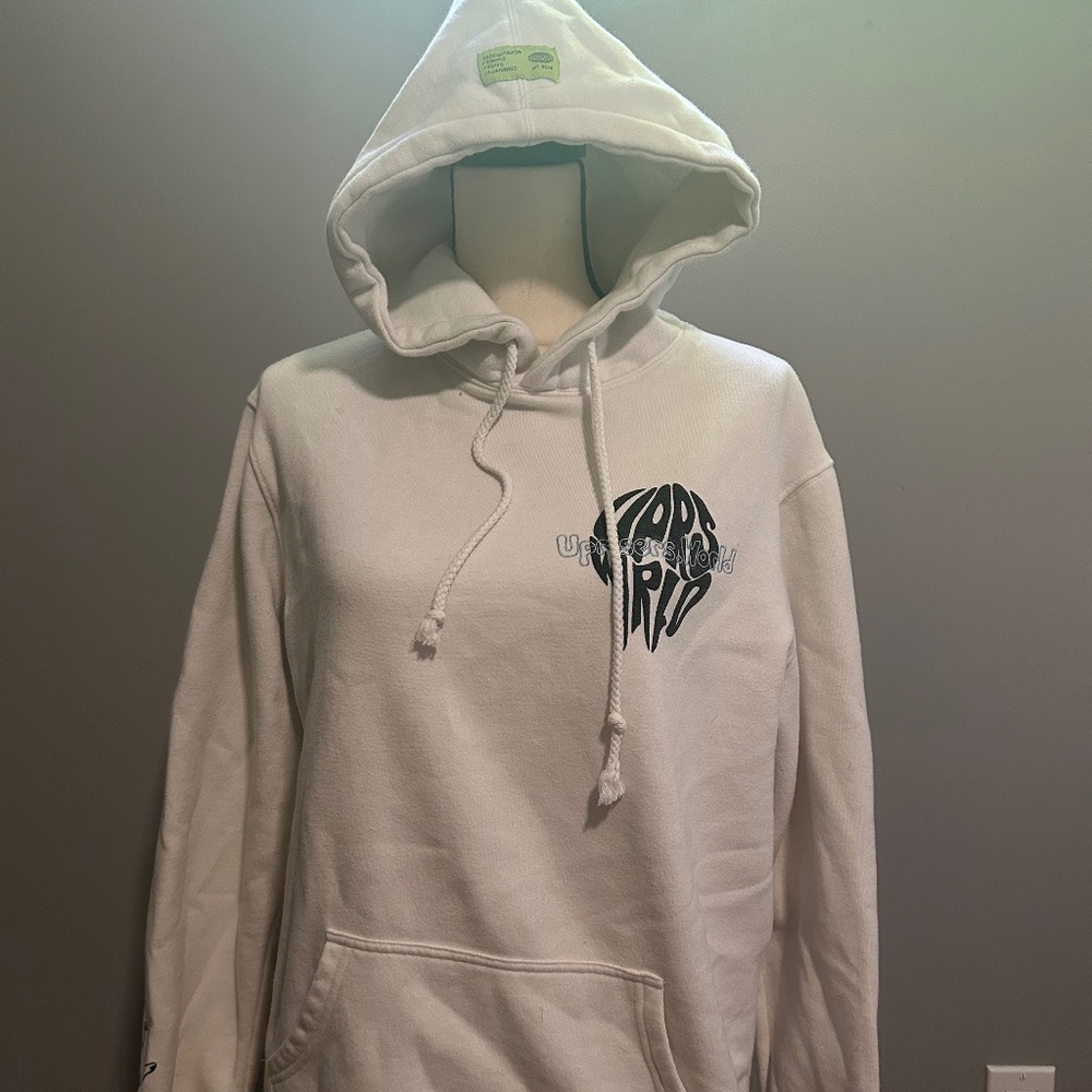 uprises white and black hoodie